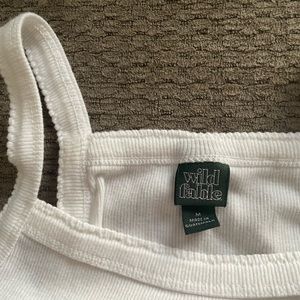 Wild Fable White Cropped tank